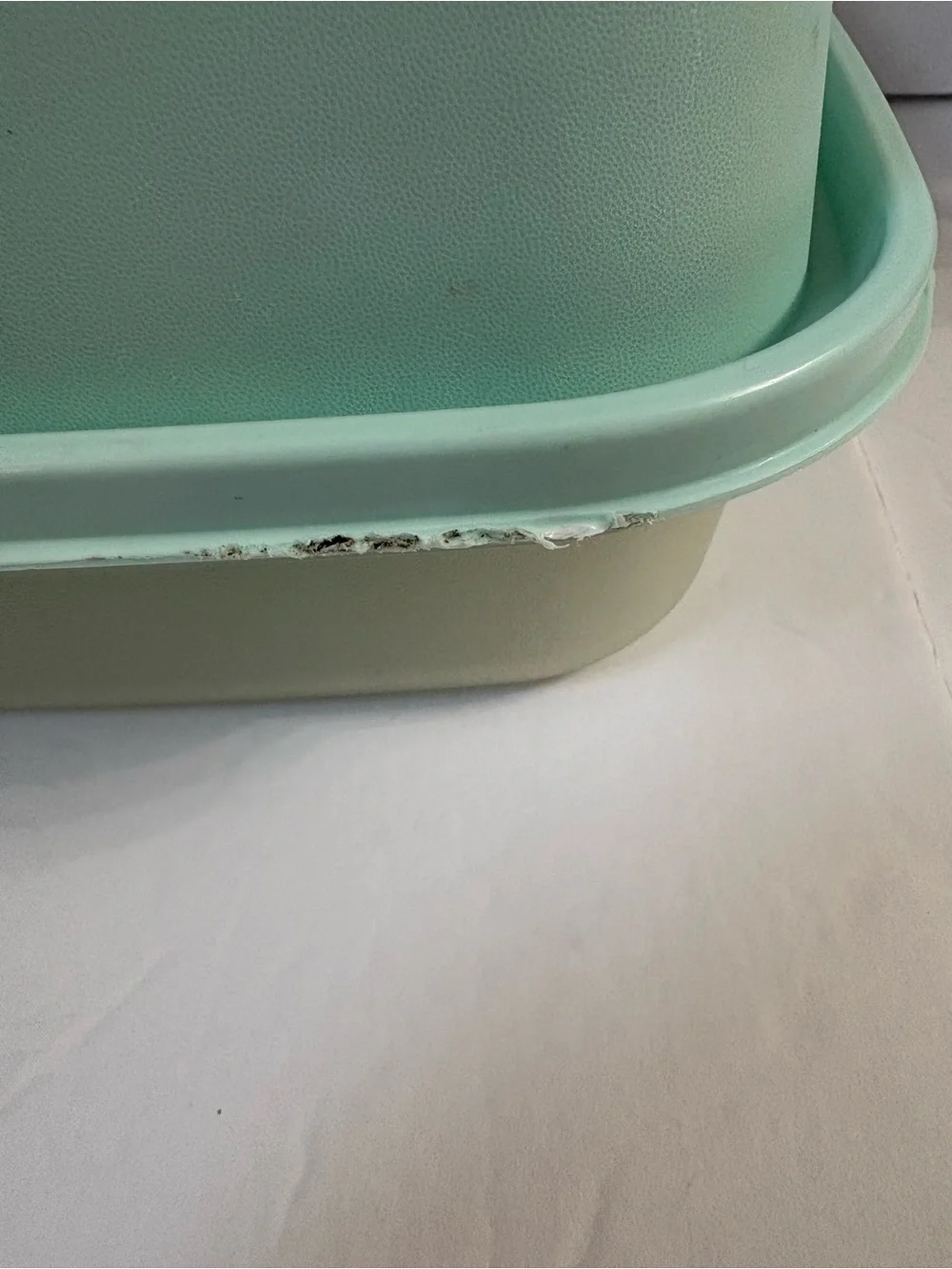 Tupperware Season-Serve Marinade Container Aqua Mint Light Blue